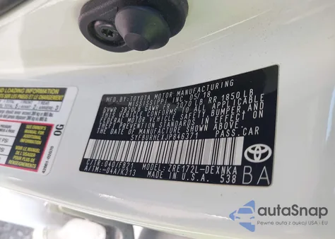 2018 Toyota Corolla Le из США, поврежденный, VIN 5YFBURHEXJP846371